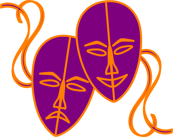 600x476 Theatre Masks Clip Art