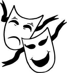 236x254 Actor Clipart Theatre Mask Comedy Tragedy