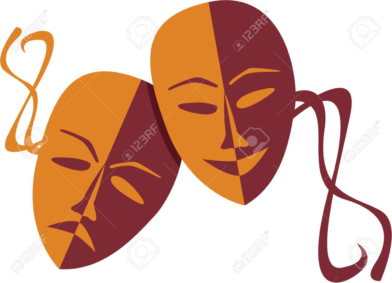 1300x939 Theatre Masks Lucky Sad