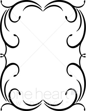 302x388 Dramatic Border Clipart Wedding Borders