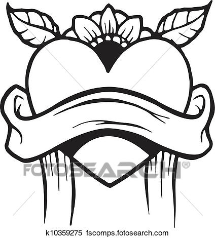 424x470 Stock Illustration Blacknd White Version Stencil