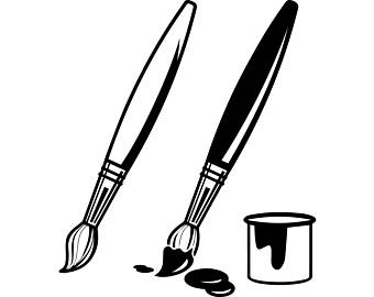 340x270 Paintbrush Svg Etsy