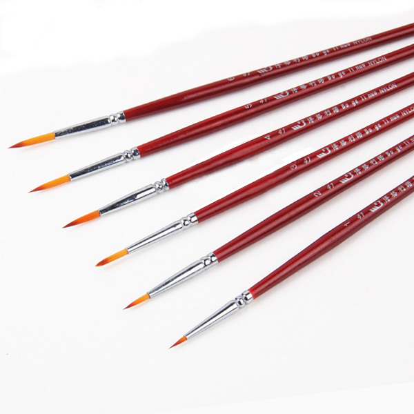 600x600 6pcsset Paint Brush Art Pen Hook Line Pen Line Drawing Nylon Hair