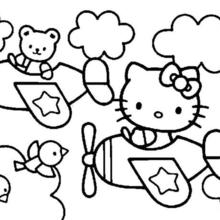 220x220 Hello Kitty Building A Sand Castle Coloring Pages