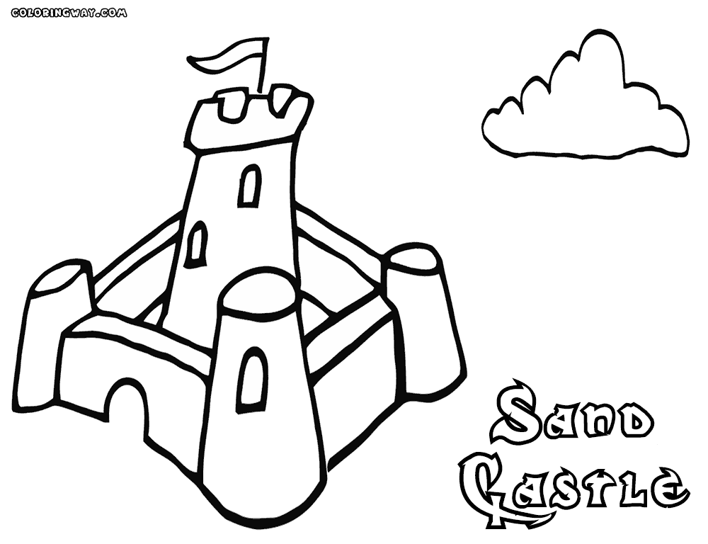 1000x768 Sandcastle Coloring Pages Coloring Pages To Download And Print