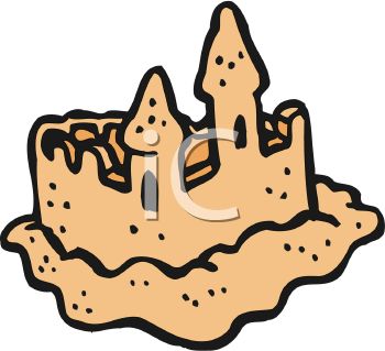 350x319 Simple Clipart Sand Castle