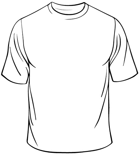 448x499 T Shirt Drawing