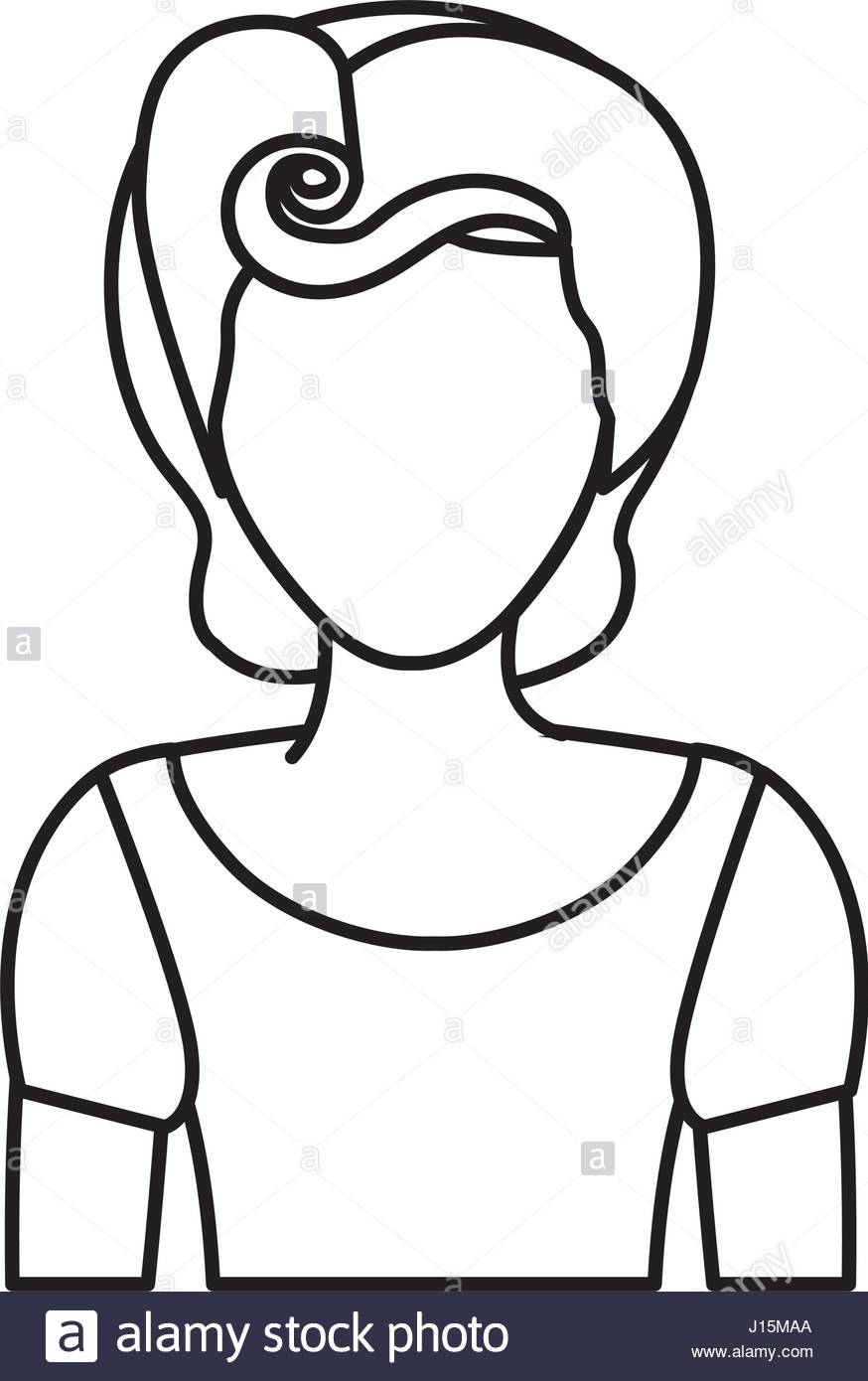 874x1390 Silhouette Drawing Of Faceless Half Body Woman With T Shirt