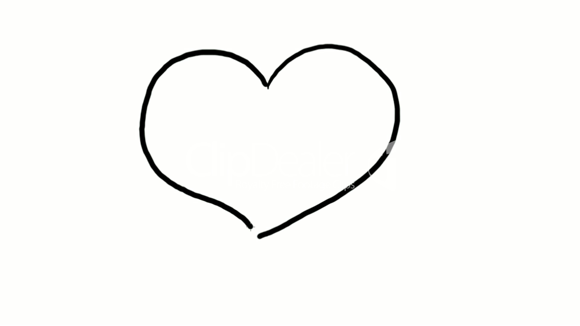 1920x1080 Drawing Of Cartoon Heart Human Take Baton,hand Painting Video