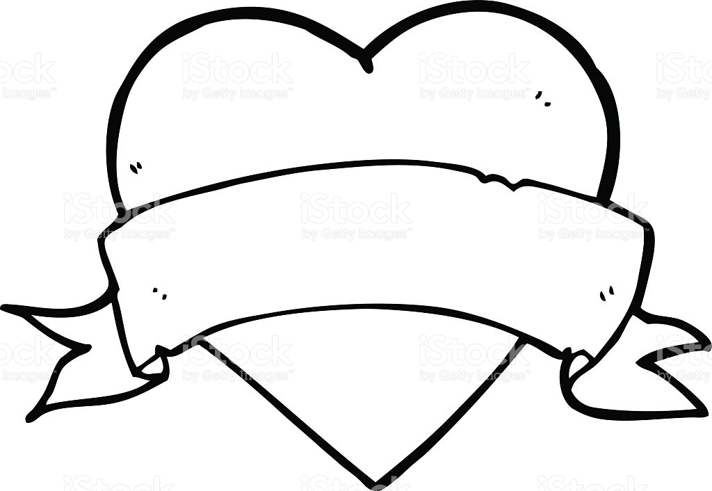 1024x706 Download Heart Tattoo Line Drawing