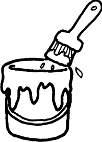 200x277 Paintbrush Drawing