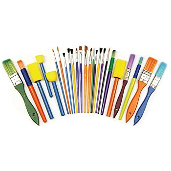 350x350 Creativity Street Round Brushes, Assorted Colors, 144