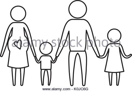 450x316 Mother And Child Vector Sketch Stock Vector Art Amp Illustration