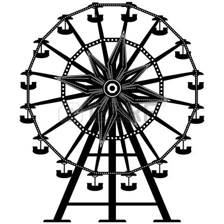 450x450 Drawn Ferris Wheel Silhouette
