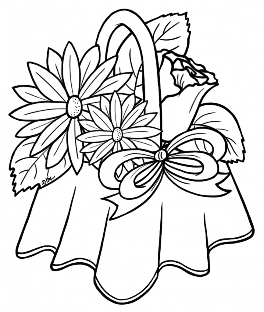 866x1024 How To Draw Flower Bouquets How To Draw A Bouquet Of Flowers