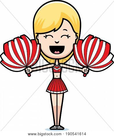 393x470 Happy Cheerleader Cartoon Images, Illustrations, Vectors