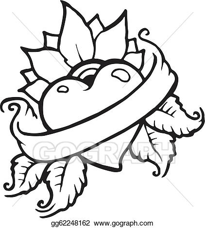 422x470 Of Hearts With Wings And Banners