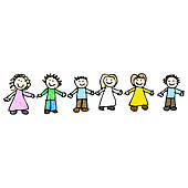 170x170 Friends Holding Hands Drawing Clipart Panda
