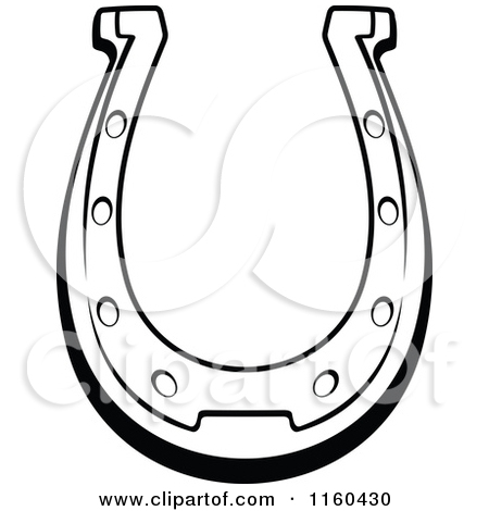 450x470 Horseshoe Black And White Clipart