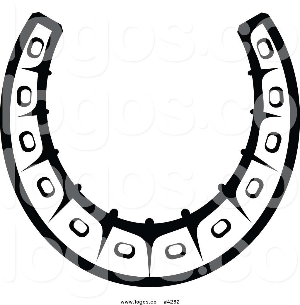 1024x1044 Royalty Free White Horseshoe With Black Outline Logo By Vector