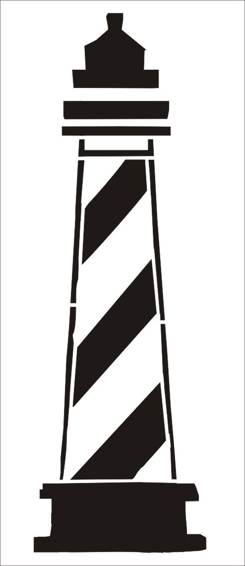494x1138 Stencils Lighthouse