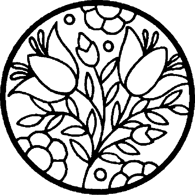 675x676 Flower Coloring Pages