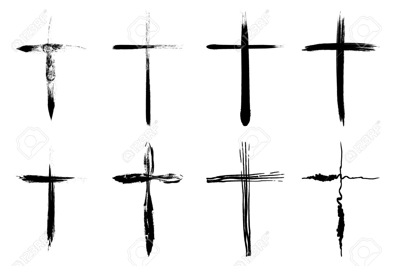 1300x881 Hand Drawn Crosses Collection Isolated Over White Background