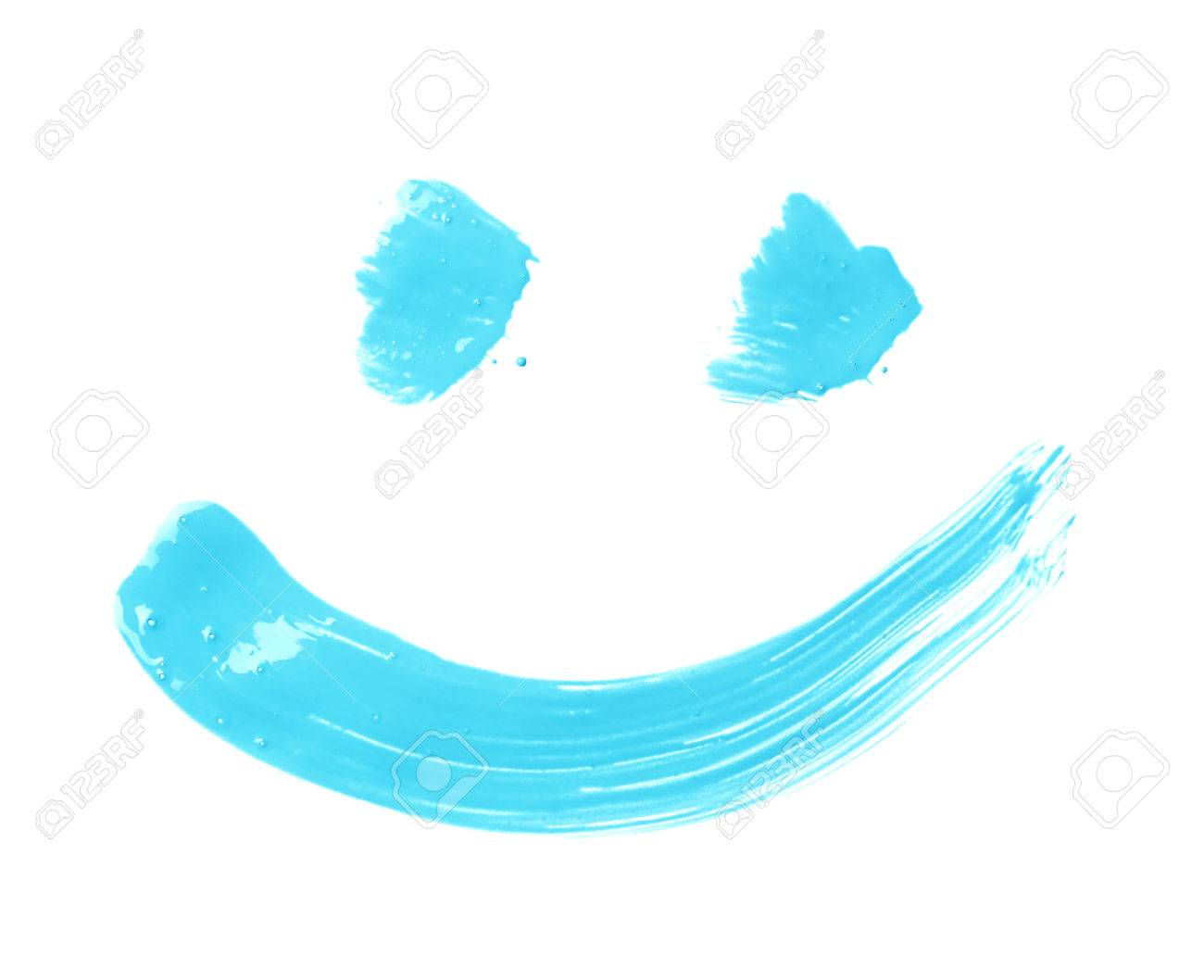 1300x1058 Smile Or Smiley Face Drawn With Oil Paint Brush Strokes, Isolated