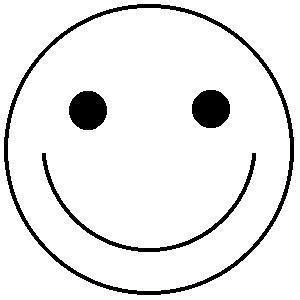 300x300 Smiley Heart Black Clipart