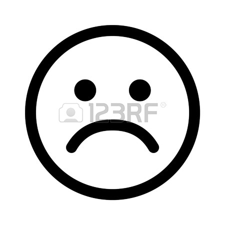 450x450 Unhappy Or Sad Smiley Face Icon For Apps And Websites Royalty Free