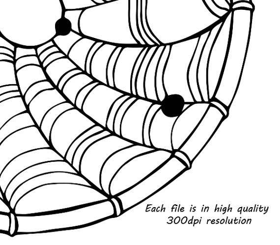 570x498 Hand Drawn Tribal Clipart Outline Art Dream Catcher Arrows