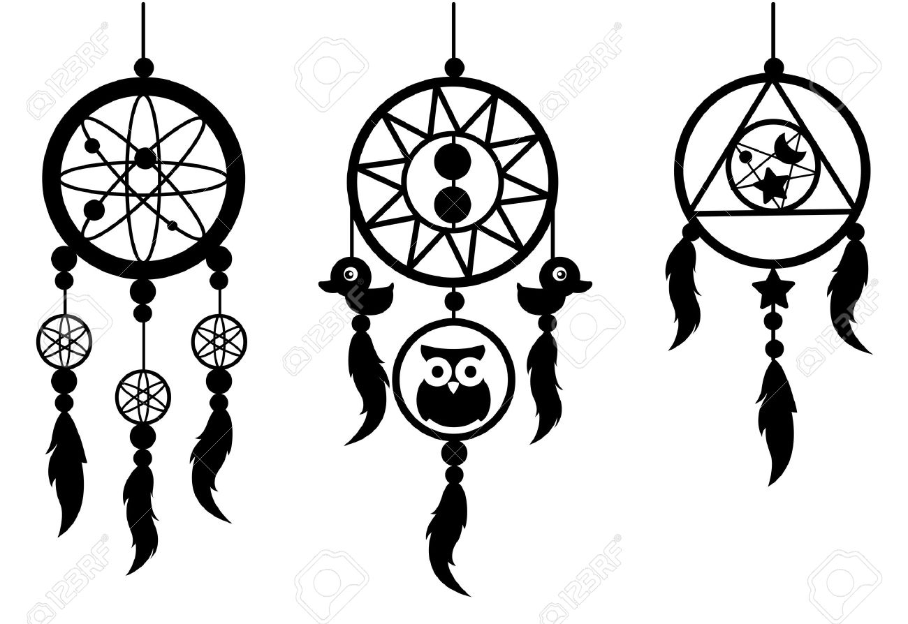 1300x894 Illustration Of Indian Dream Catcher Vector Royalty Free Cliparts