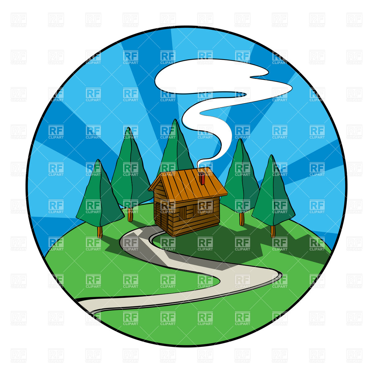 1200x1200 Wooden House, Cabin In The Forest