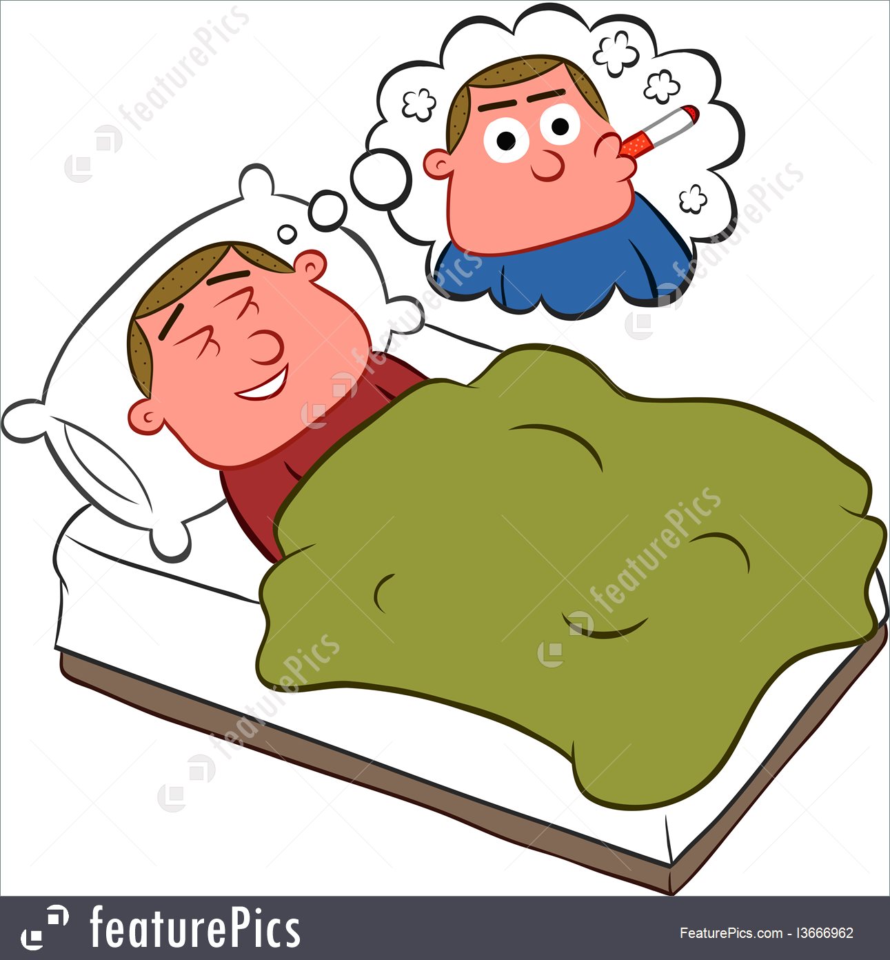 1291x1392 Addictions Cartoon Man Dreaming Of Smoking A Cigarette