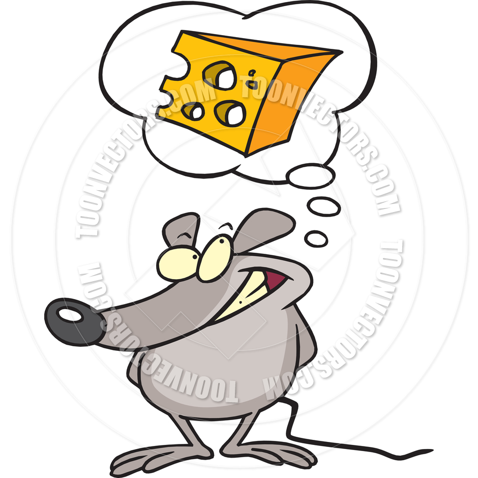 940x940 Cartoon Mouse Dreaming Of Cheese By Ron Leishman Toon Vectors