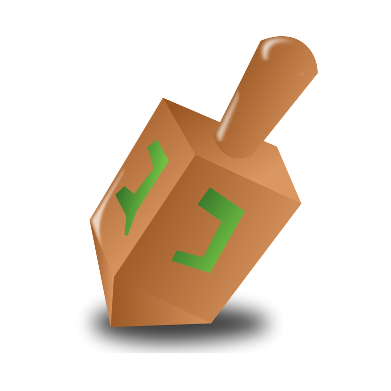 800x800 Free Dreidel Clip Art