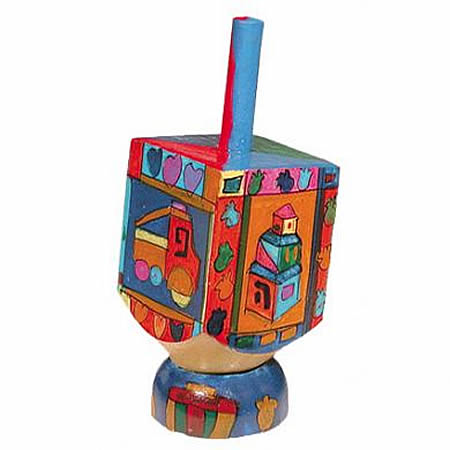 450x450 Painted Wooden Dreidel