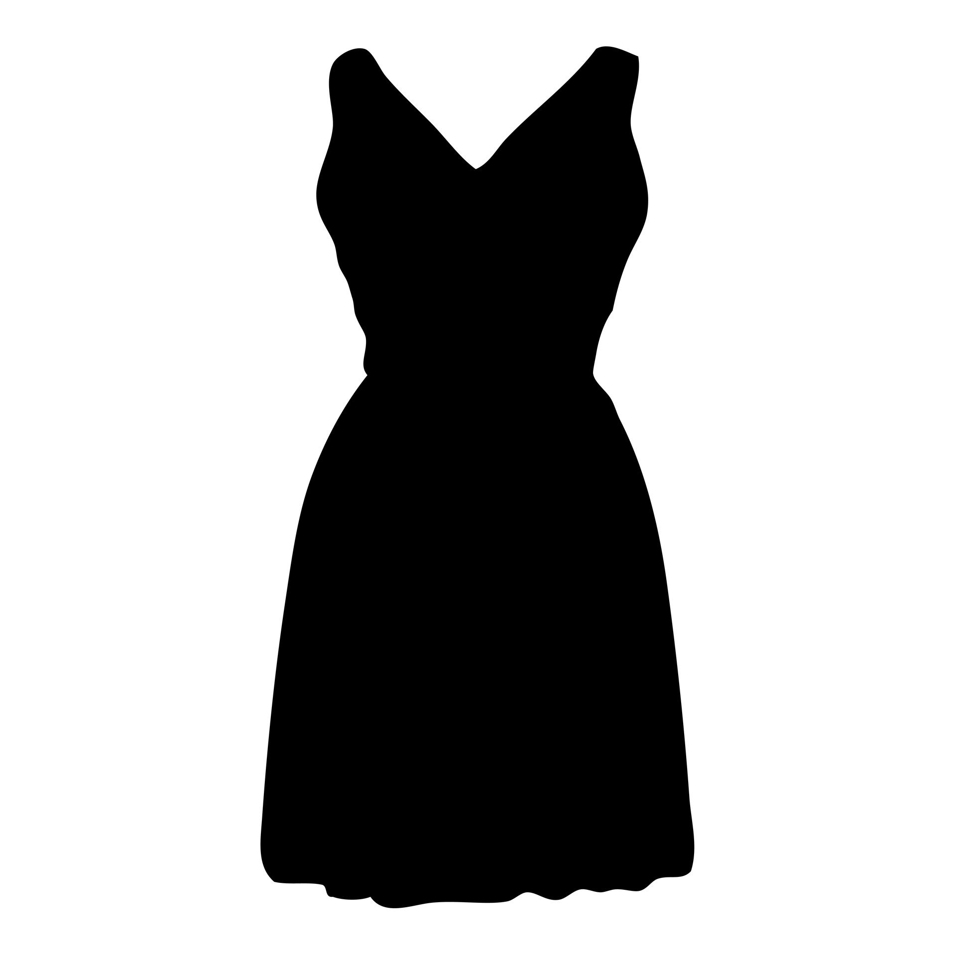 1920x1917 Black Dress Clipart Top