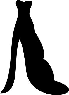 236x325 Black Dress Clip Art