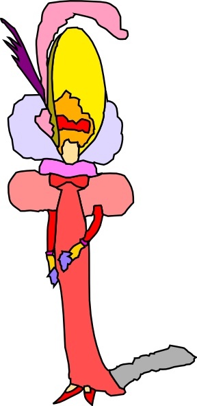 288x591 Fashion Dress Skinny Lady Clip Art Free Vector In Open Office