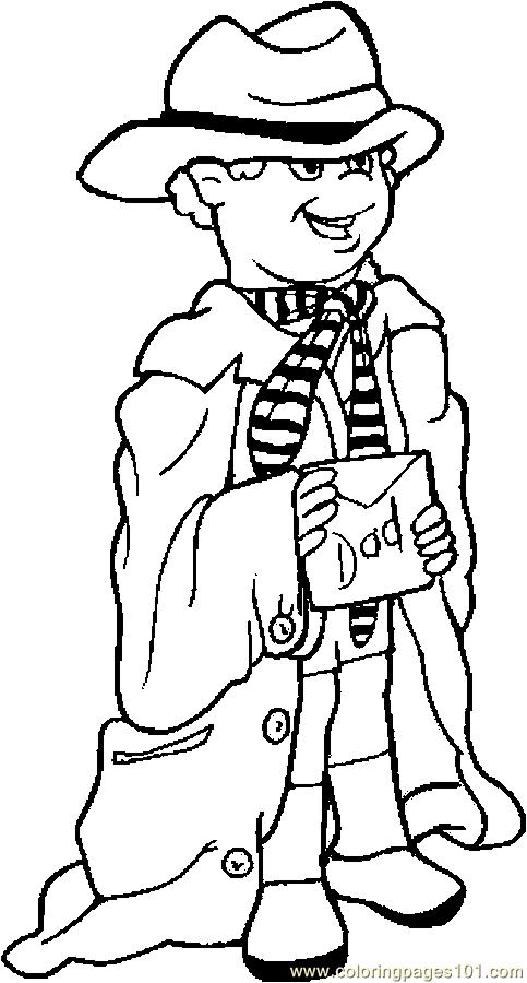 483x900 Dress Up For Dad Coloring Page