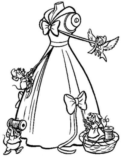 405x525 Cinderella Wedding Dress Coloring Pages Coloring Pages