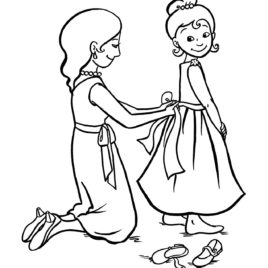268x268 Coloring Page Dress Up Kids Drawing And Coloring Pages