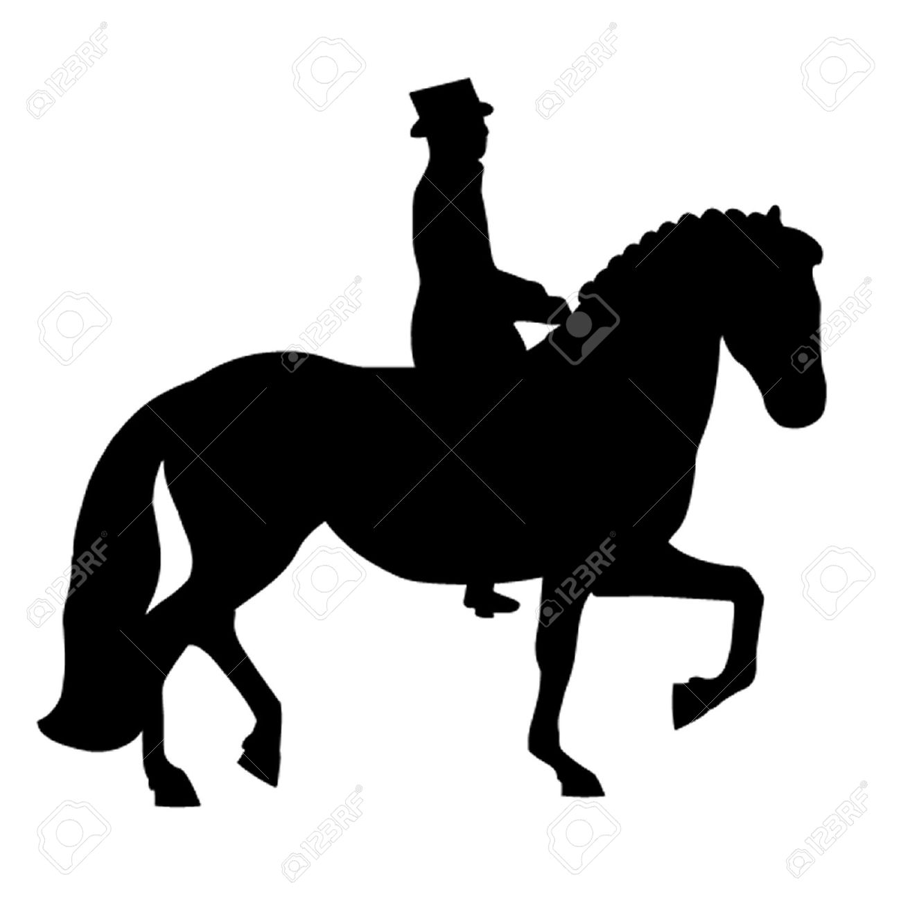 1300x1300 Dressage Horse Clipart