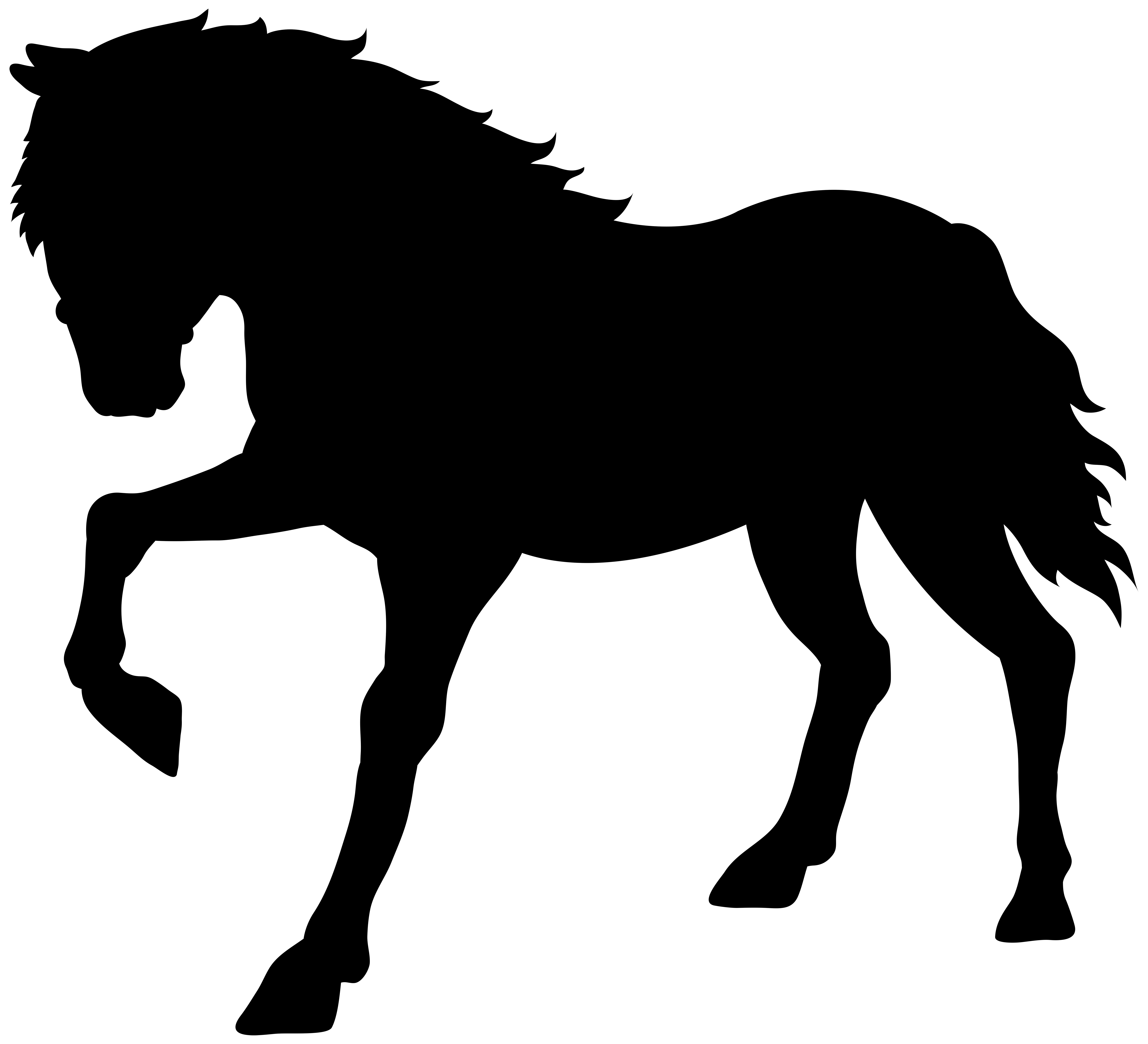 8000x7274 Horse Silhouette Transparent Png Clip Art Imageu200b Gallery