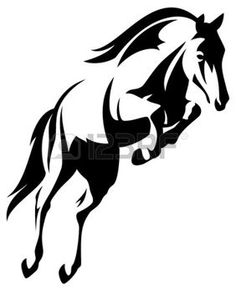 236x292 Jumping Horse Silhouette By Blackspring, Via Dreamstime Chevaux