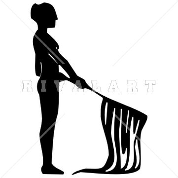 361x361 Sports Clipart Image Of Girl Holding Flag Drill Team Marching Band