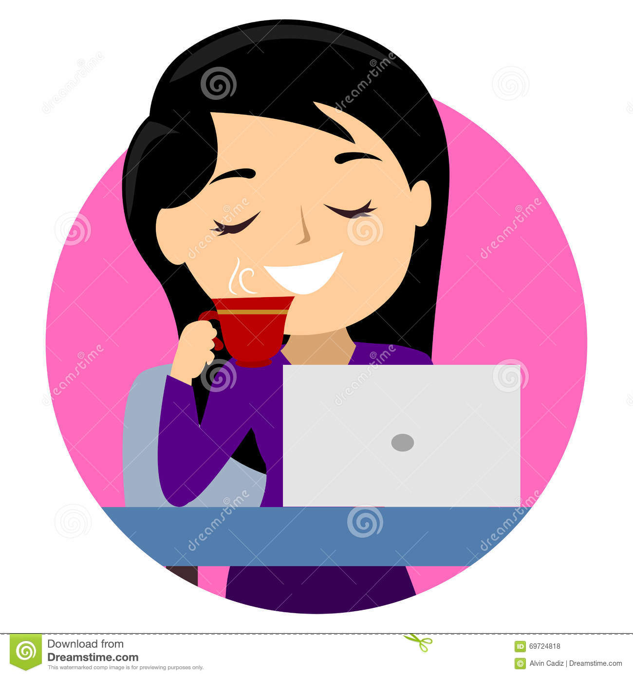 1300x1390 Coffee Clipart Woman