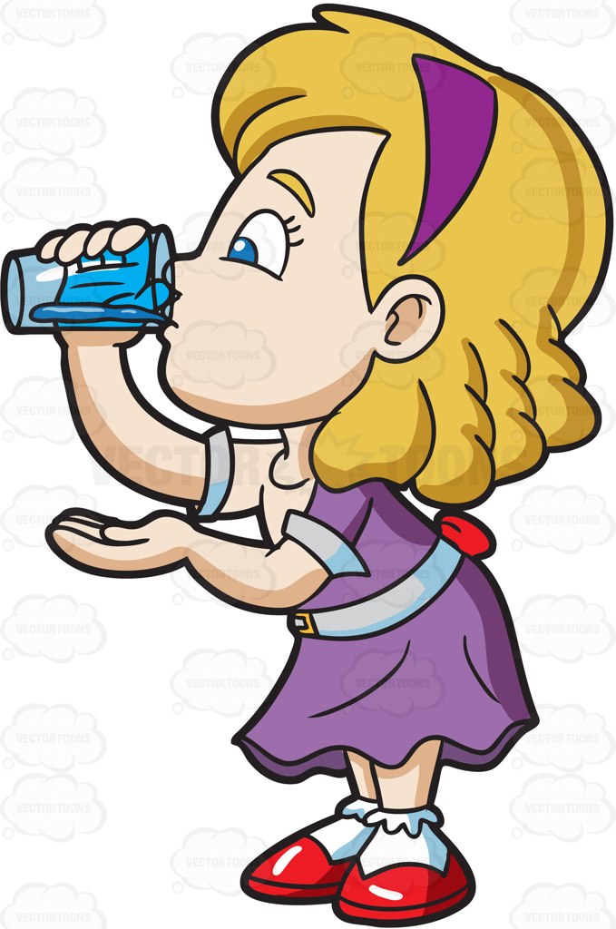 Drinking Water Clipart