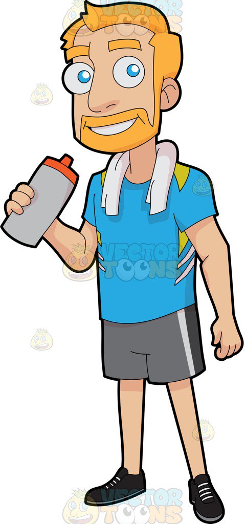 479x1024 A Happy Guy Drinking Water To Replenish Himself After Exercise